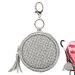 Bexdug pacifier bag |Pacifier holder for diaper bag with locking key holder key pod key trailer pod for diaper bag pacifier storage container light gray