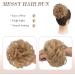 FESHFEN Warm Blonde Messy Bun Hair Scrunchie - Curly Wavy Updo Hairpiece for Women - Synthetic Donut Hair Piece (Pack of 1) - Buy Online on GoSupps.com