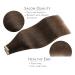 Buy If Salife Tape Extensions - 40PCS 60g 10 inch Chocolate Brown Real Hair Extensions | Invisible Silky Straight Skin Weft - Buy Online on GoSupps.com