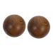 1 pair of health ball handball rolling ball massage wooden balls Small baoding balls Chinese sound balls wooden tools yoga gifts Hand trainer decorate adult rosewood