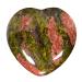 Morella gemstone heart lucky charm stone heart to take away 3 cm in velvet bag Unakit
