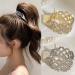 2 PCS Rhinestone Hair Claws Girl High Ponytail Clip Fixed Hairpin Claw Clip Advanced Sense Hair Fashionable Accessories Headwear for Women Girls Daughter Girlfriend