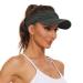 Unisex Sun Visors for Women Men Sports Sun Visor Hats Cotton Sun Protection Cap Hats One Size Black