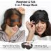 LitBear Weighted Silk Sleep Mask - Mulberry Silk Eye Mask with Pressure Relief & Adjustable Strap for Deep Sleep | Light Blocking Unisex 4.9 oz - Buy Online on GoSupps.com