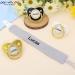 Personalized Baby Pacifiers & Clips Set 4 Pack with Names | Perfect Gift for Newborn Boys & Girls | Glittering Accessories (0-6 Months) - Ship Worldwide - Buy Online on GoSupps.com