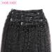 YAMI Kinky Straight 100% Remy Human Hair Extensions - 10 Inch Clip Ins for Women - Black Yaki Straight Real Hair - 120g/10pcs - Buy Online on GoSupps.com