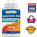 Best Naturals Hyaluronic Acid 200mg 120 Tablets - Non-GMO Gluten Free Formula for Youthful Skin & Joints - Buy Online on GoSupps.com