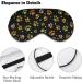 Dog Paw Pattern Sleep Mask - Adjustable Strap Eye Cover for Travel, Yoga, and Night Nap - Buy Online on GoSupps.com