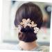 HAPINARY 1 Set Leaves and Flowers Hair Comb Wedding Hair Accessories for Brides Flower Hair Combs Flower Hair Clips for Women Bride Headpieces for Wedding Hair Accessories for Bridesmaids - Buy Online on GoSupps.com