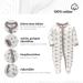 Baby Girl Sleep Romper: Cotton Pajama Sleeping Bag Size 56-68 with Feet & Buttons, Grey Star Design, Newborn 0-6 Months - Buy Online on GoSupps.com
