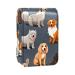 Travel Lipstick Organizer Case Lipstick Case Portable Makeup Bag With Mirror All Kinds of Dogs E284y8uypc