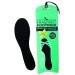 Summer Soles Fragrant Footings Ultra Absorbent Trim-to-Fit Insoles 2 Pairs - Stop Sweaty Feet with Natural Fragrances - Adhesive Backing 2 pairs Absorbent Trim to Fit - Black W/Mint