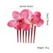 6 Pack Large Artificial Orchid Flower Hair Combs for Women - Wedding and Party Hair Accessories - Buy Online on GoSupps.com