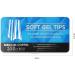 Nail Art Nail Piece Medium and Long Full Set of Transparent Pressure Nail Soaked Soft Gel Nail Tip Extension Professional Acrylic Fake Nails (shuidi) - Buy Online on GoSupps.com