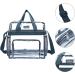 Clear Stadium Approved Transparent Tote Bag 12x12x6 - Grey | Ideal for Work, Sports, Games & Concerts - Buy Online on GoSupps.com