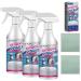 Acssart Bathroom Descaler 2.1oz Jue-Fish Bathroom Descaler Bathroom Descaler Stubborn Stains Cleaner All-Purpose Bathroom Descaler Foam Spray with Clean and Care Accessories (3pcs)