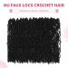 24 Inch Faux Locs Crochet Hair Packs - Pre Looped Curly Wave Butterfly Locs for Black Women | 128 Strands | Soft and Natural Look (1B) - Buy Online on GoSupps.com