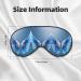 Angel Wing Print Unisex Sleep Mask - Double-Sided Eye Mask for Sound Sleep & Skin Care - Buy Online on GoSupps.com