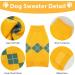 Cozy Dog Knitting Sweater - Soft & Warm Winter Clothing for Small to Medium Dogs & Cats | Yellow Puppy Sweater - Buy Online on GoSupps.com
