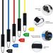 Premium Resistance Bands Set - 5 Stackable Exercise Bands Loop Bands Core Sliders & Accessories for Complete Workouts - International Shipping Available - Buy Online on GoSupps.com