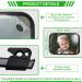 360 Rotatable Car Baby Mirror - Large Vision Back Seat Mirror with Metal Clip for Most Cars (25x16.5cm) - Buy Online on GoSupps.com