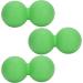 Buy Pack of 3 Peanut Shape Yoga Massage Balls | Muscle Relaxation & Fitness | Green Color - Buy Online on GoSupps.com