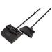 Duo-Pan Plastic Lobby Pan and Duo-Sweep Broom Combo | 36 Overall Length x 11-51/64 Width | Black - Buy Online on GoSupps.com