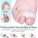 Povanjer Toe Spreader - Silicone Foot Separator & Portable Hammer Toe Corrector | Relieves Pressure & Prevents Friction for Large Toes - Buy Online on GoSupps.com