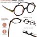 Eyekepper Small Vintage Glasses for Women - Tortoise Retro Reading Eyeglasses +2.50 Diopters - Stylish & Comfortable Mini Readers for Men - Buy Online on GoSupps.com