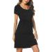 Irdcomps Women's Maternity Nightdress | Button Down Nursing Nightgown for Pregnancy | Labour Loungewear | 02-black, Size L - Buy Online on GoSupps.com