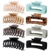 Hair Clips Hair Accessories Hair Clip Spray Paint Seamless Clip Frosted PS Material Clip Rectangular Claw Clip Shark Clip Hair Accessories (8PCS-H) (Color : 8pcs e)