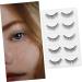 minkissy 5 Pairs False Eyelashes Eyelash Wispy Eyelashes Elf Eyelashes Faux Dramatic Eyelashes Cosmetic Eyelashes Artificial Eyelashes Handmade Eyelashes Artificial Fiber Fluffy Glue 3d - Buy Online on GoSupps.com