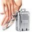 Fingernail Cutter Stainless Steel Small Nail Clipper Keychain | Women Fashion Accessory Manicure Trimmer for Polishing Nails for Travelling Dormitory Silver L