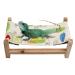 Dnoifne Reptile Hammock Swing Hanging Bed Wooden Lizard Bed Reptile Summer Bed for Bearded Dragon Leopard Gecko Lizard Small-27 15 10 CM