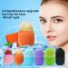 Buy Ice Roller & Gua Sha Massager Stones - Reusable Silicone Ice Brush Cube Mold for Soothing Puffy Eyes & Skin Tightening | Face Treatment Tool (Orange) International Shipping Available - Buy Online on GoSupps.com
