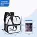 Oraben Clear Stadium Approved Small Transparent Backpack - Black for Sports Events & Concerts - Buy Online on GoSupps.com