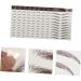 FOMIYES 9 Sheets Waterproof Eyebrow Stickers Fake Eyebrow Sticker Eyebrow Tattoos Stickers 6d Artificial 1 count (Pack of 1) Brown - Buy Online on GoSupps.com
