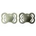 BIBS Supreme Baby Pacifier 2-Pack | Denmark Made, BPA-Free | Natural Rubber Latex, Size 1 (0-6 Months) Sage/Hunter Green - Buy Online on GoSupps.com