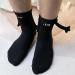 OQHAIR Couple Socks: Magnetic Hand Holding Mid Tube Cute Socks - Funny Gift for Couples - Black - Buy Online on GoSupps.com