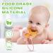 Vicloon Silicone Toy Clip 2Pcs - Food Grade Pacifier & Sippy Cup Straps | Adjustable Stroller & Baby Toy Anti-Drop Chain - Bear-Pink/Apricot - Buy Online on GoSupps.com