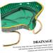 Light Luxury Soap Holder Pc Desk Toiletries Green 15X10X7CM - Buy Online on GoSupps.com