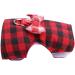 2Pcs Hamster Harness Red Grid + Blue Stripes Small Animal Outdoor Walking Vest Chest Strap with Traction Rope for Rabbit Squirrel Bunny Ferret Guinea Pig(S) - Buy Online on GoSupps.com