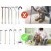 Walking Stick Wrist Strap 2pcs - Black Wrist Loop Accessories for Walking Stick Holder - Buy Online on GoSupps.com