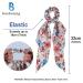 Besbomig 6-Piece Chiffon Flower Hair Ties | Elastic Ponytail Holders for Women & Girls - Color 3 - Stylish Hair Accessories - Buy Online on GoSupps.com
