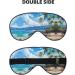 Hawaii Beach Print Ultra-Soft Light-Blocking Eye Mask | Optimal Comfort for Restful Sleep - Buy Online on GoSupps.com