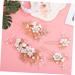 Gogogmee 1 Set Comb Set Hair Comb Clip Hair Flowers Bridal Hair Side Comb Bride Headdress Wedding Hair Comb Rhinestones Wedding Hair Clip Flower Hair Combs Women Flower Hairpins White Cloth - Buy Online on GoSupps.com