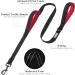 VIVAGLORY Traffic Handle Dog Lead - Strong Reflective Leash with Two Padded Handles - 1.2m x 2.5cm - Black - Buy Online on GoSupps.com