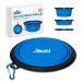 Huskl foldable silicone dog bowl on the way - Premium quality foldable dog bowl 380ml - FDA silicone Reisenapf/foldable bowl for dogs and cat foldable dogs for water navigation/feeding