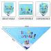 Dog Birthday Bandana Dog Birthday Party Supplies Dog Birthday Bandana Set with Cute Doggie Birthday Party Hat And Bow Tie for Small Medium Large Dogs Pets (Light Blue) - Buy Online on GoSupps.com