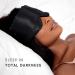 DROWSY Silk Sleep Mask - Luxurious Face-Hugging Cocoon for Total Darkness - Black Jade - Buy Online on GoSupps.com